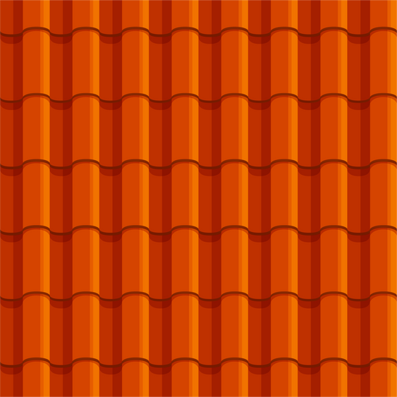 Orange chinese roof tile, seamless background